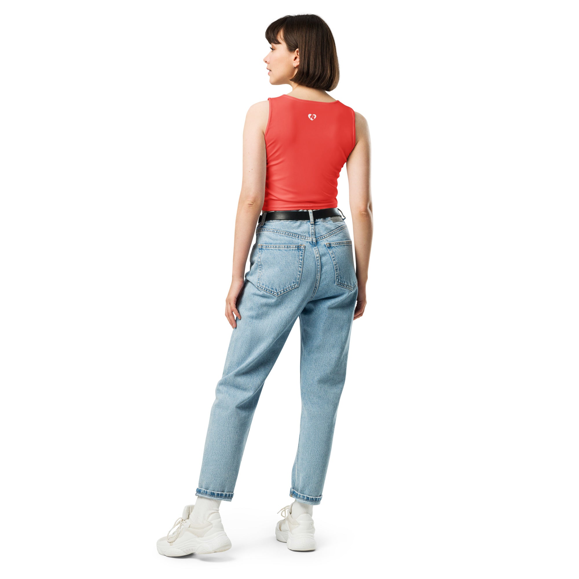 MKV Crop Top in Sunset Orange